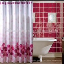 Blumen-Design Polyester wasserdichte Duschvorhang